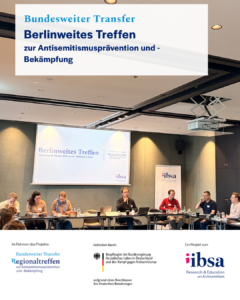 Berliner Treffen zur Antisemitismusprävention und -bekämpfung mit Podiumsdiskussion im Konferenzraum